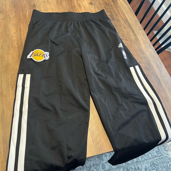 Adidas NBA Los Angeles Lakers sweatpants men’s Large - Picture 1 of 6